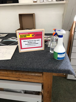 Desinfektionsstation Desinfektionsstation